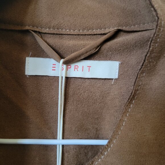 Esprit NWT Brown Faux Suede Jacket - Picture 6 of 15